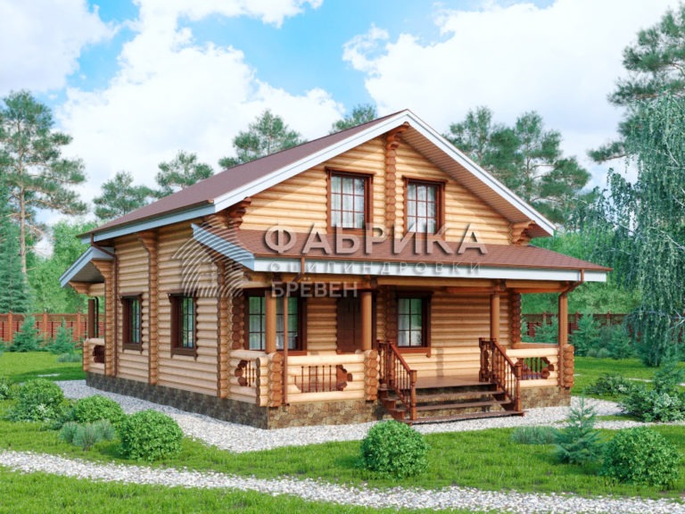 Проект дома из бревна ДО-130