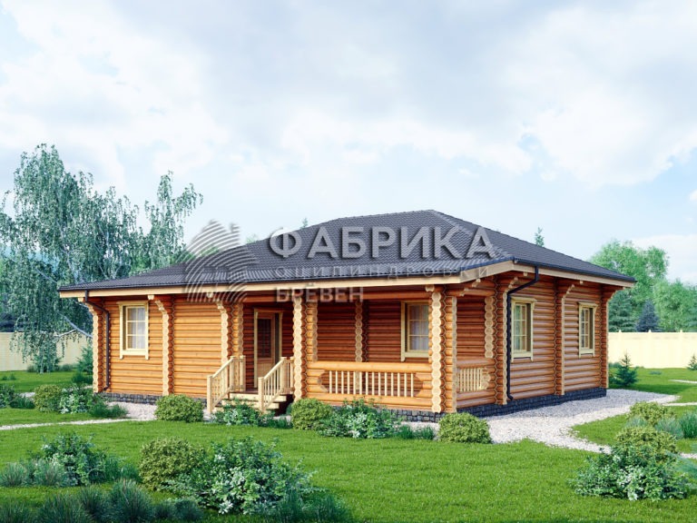 Проект дома из бревна ДО-141